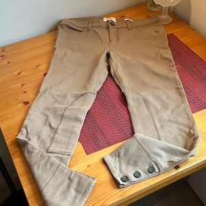 Abercrombie & Fitch Men's Khaki Riding-Style Stretch Chinos